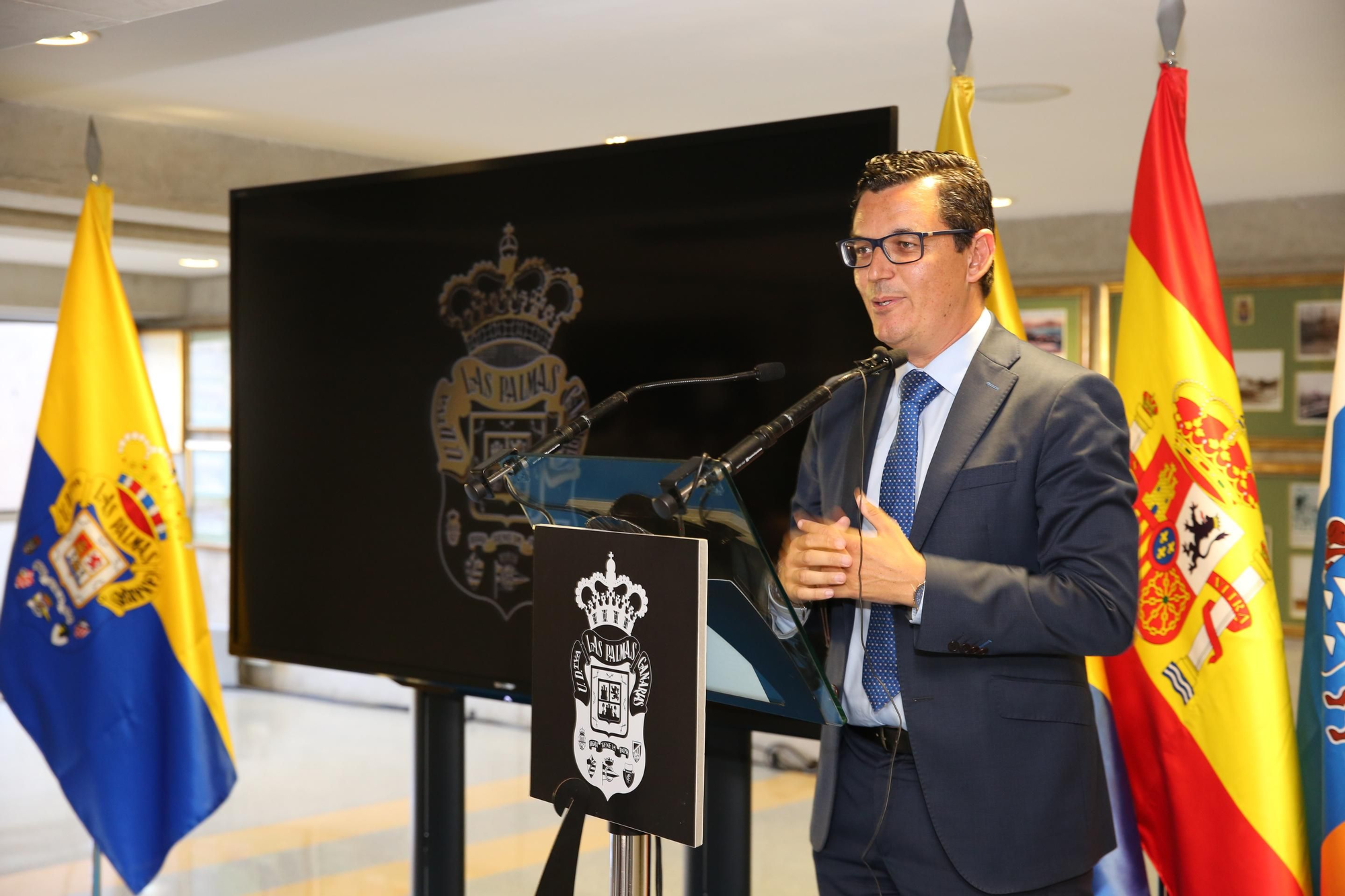 Almuerzo institucional de la UD Las Palmas en el Estadio de Gran Canaria. Alejandro Ramos.
