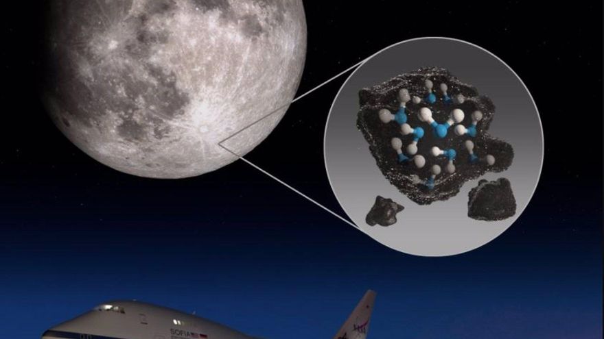 La NASA descubre agua en el lado iluminado de la Luna: "Este descubrimiento desafía nuestra comprensión de la superficie lunar"