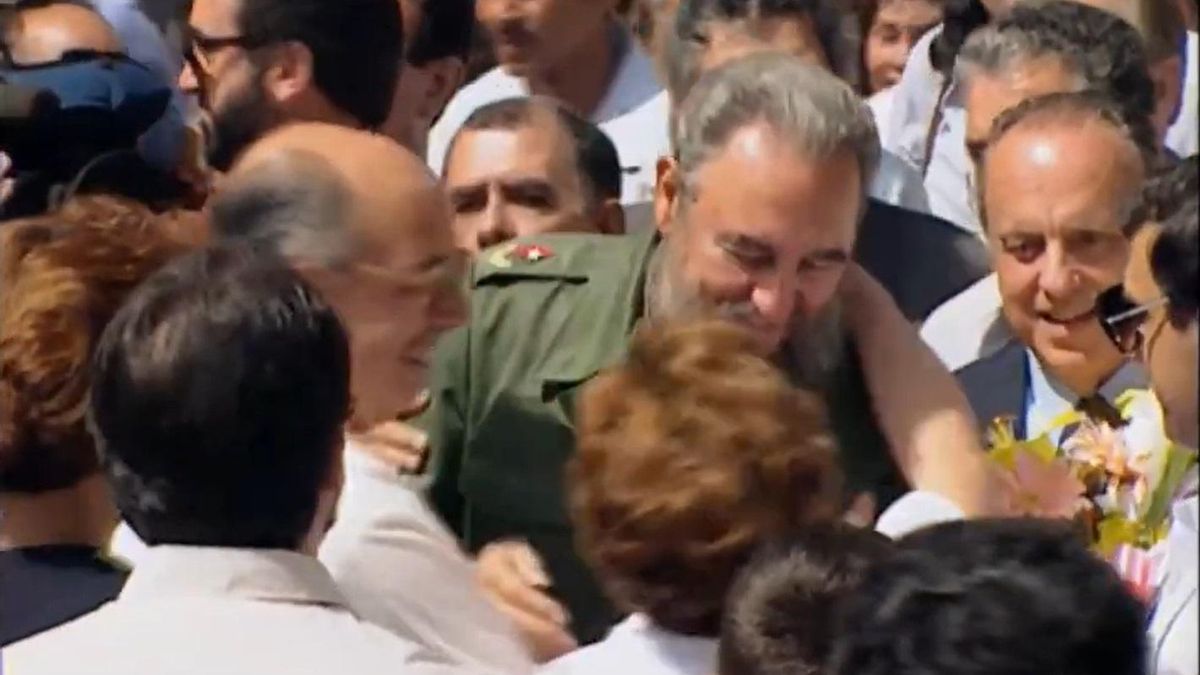 Fidel Castro y Manuel Fraga en Láncara
