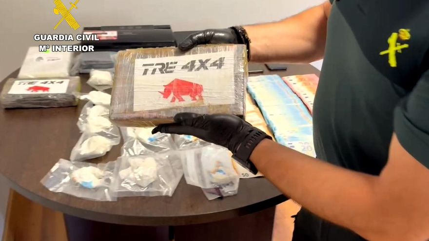 Cocaína incautada por la Guardia Civil en Castro