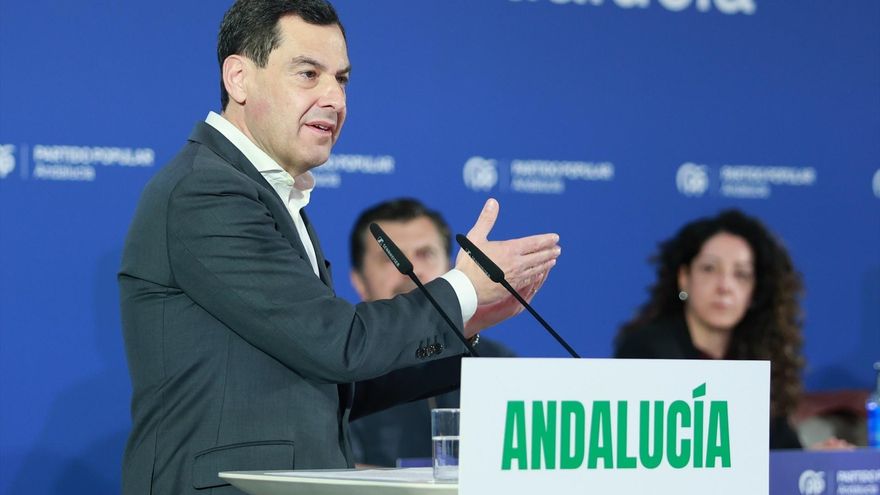 "El partido de las clases medias y trabajadoras": Moreno saca pecho con el PP andaluz y le insta a "no confiarse"