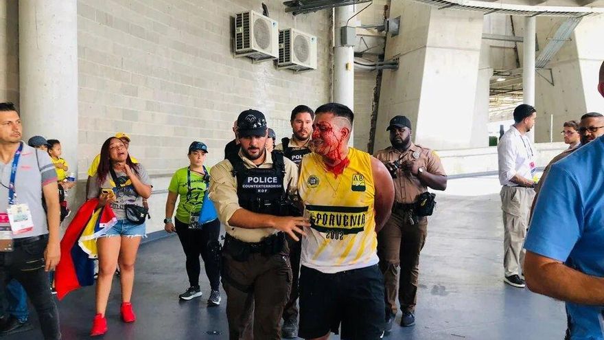 Arrestos e incidentes en la final de la Copa América
