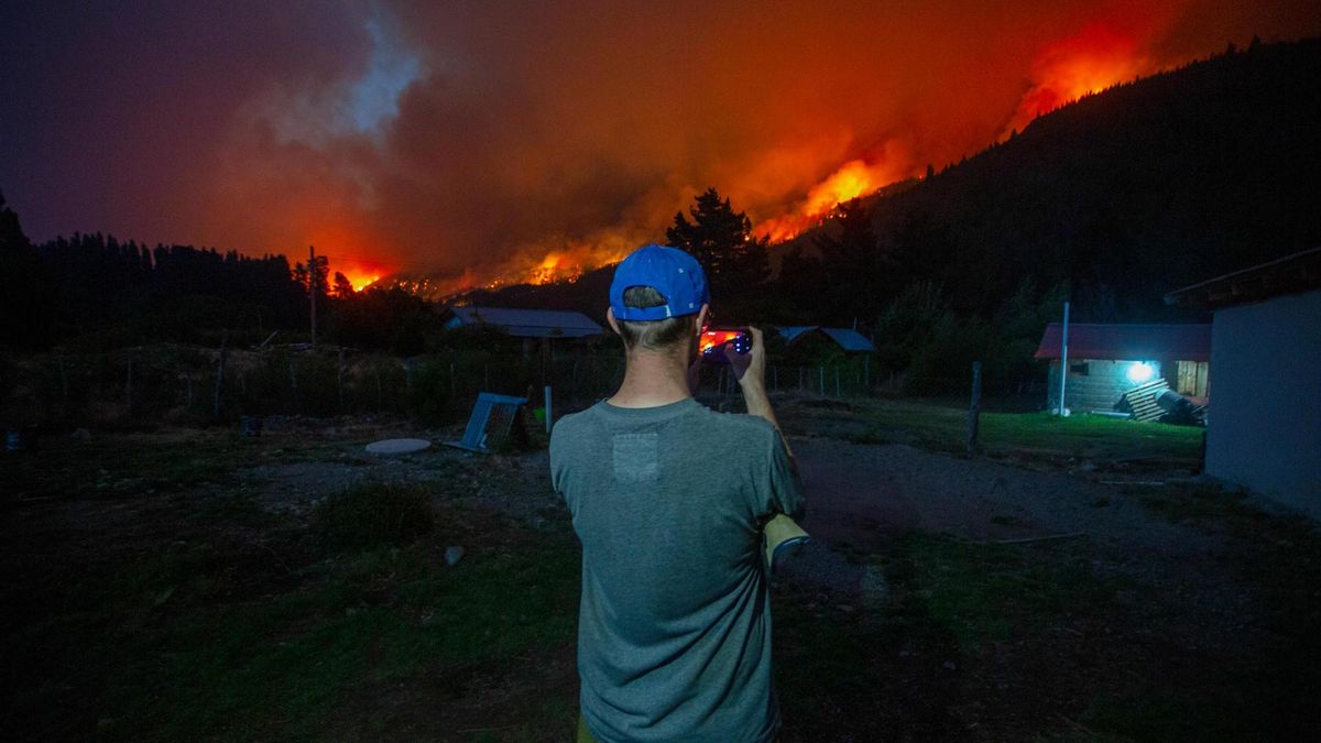La Patagonia sufre diferentes focos de incendios activos.