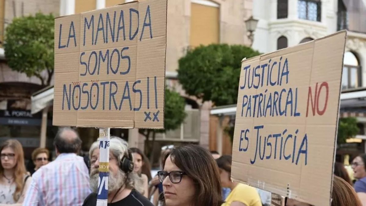 Imagen de archivo de una manifestación contra la violencia sexual
