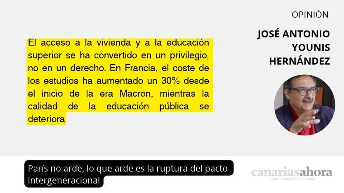 París no arde, lo que arde es la ruptura del pacto intergeneracional
