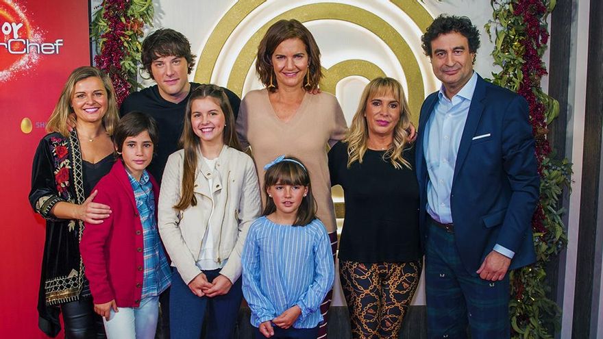 Foto de familia de "MasterChef Junior" en la presentación