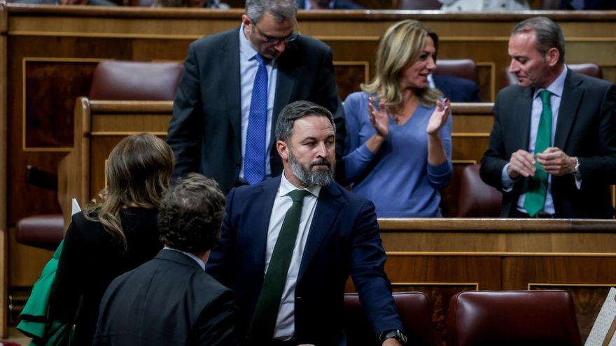 El líder de Vox, Santiago Abascal