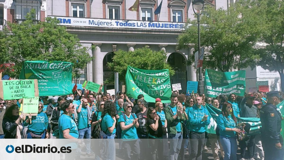 Arranca la huelga de Educación en Madrid con profesores movilizados y ...