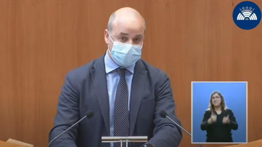 David Castaño, portavoz de Ciudadanos en las Cortes.