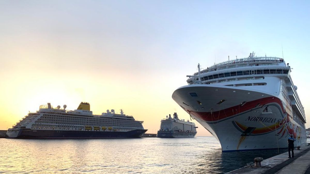 Los cruceristas en el  puerto de Santa Cruz de La Palma aumentan un 34,11% en el primer trimestre de 2026