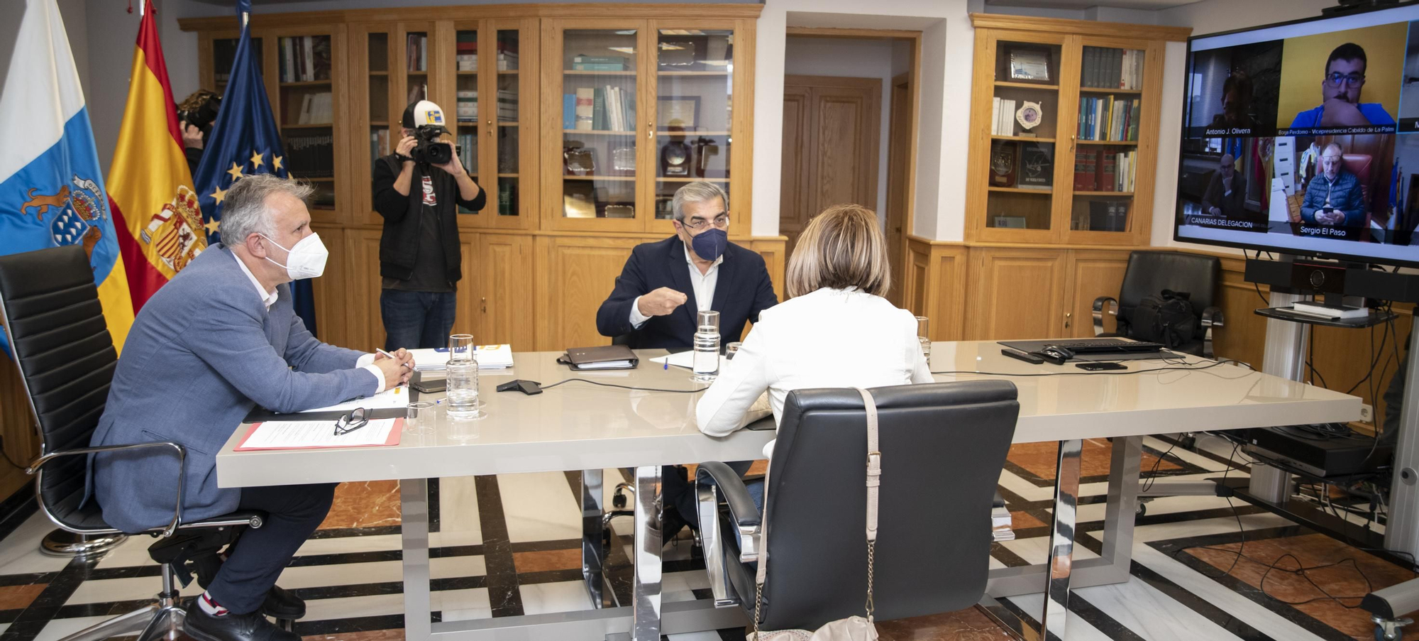 Ángel Víctor Torres en la Comisión Mixta para la Reconstrucción, Recuperación y Apoyo a La Palma.