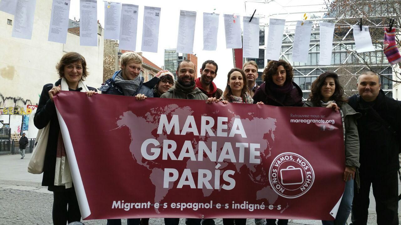 La Marea Granate se concentró también en la capital francesa