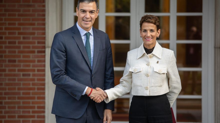 Chivite pide a Sánchez mayor inversión para la conexión navarra de alta velocidad y la autovía A-15 a Madrid