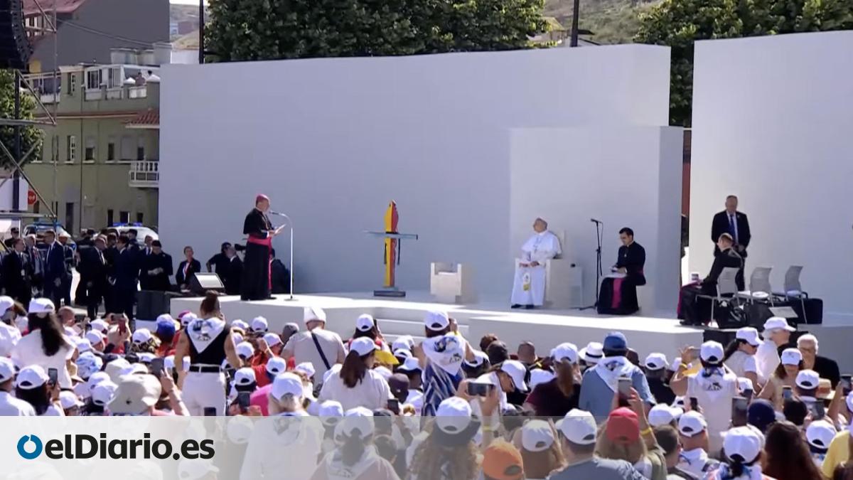 El Papa escucha en La Laguna, "ciudad sin murallas", testimonios de inclusión de migrantes