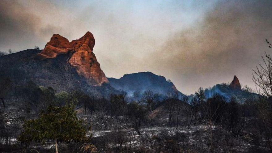 El CSIC certifica que el incendio de agosto afectó al 70% del paraje de Las Médulas