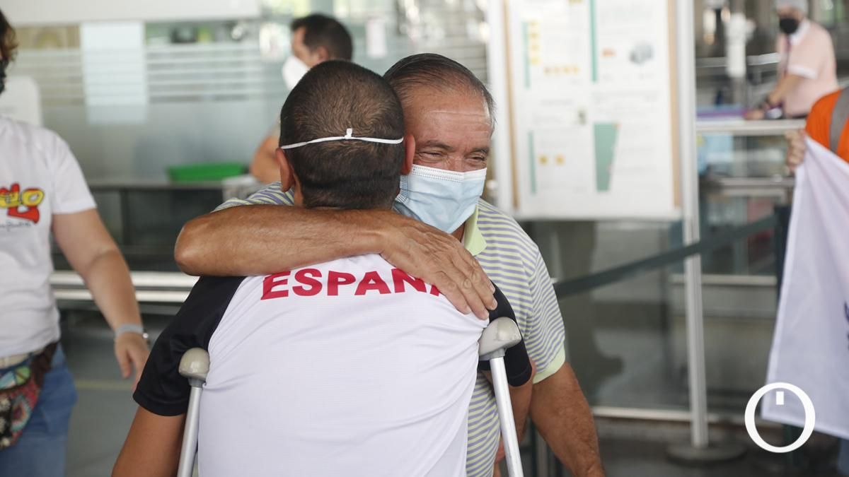 Llegada a Córdoba del nadador paralímpico Miguel Angel Martínez Tajuelo tras participar en Tokio 2020