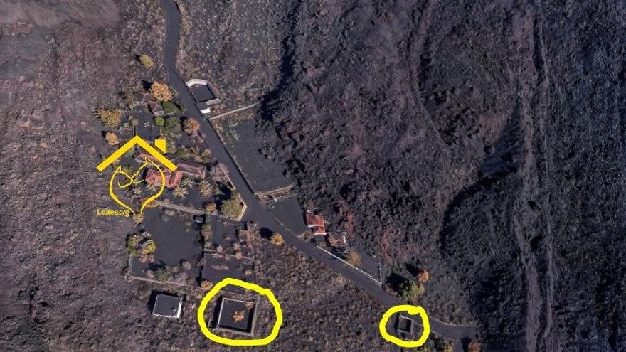 Así será el rescate pionero con drones de carga para salvar a los cuatro podencos atrapados por una colada en Todoque