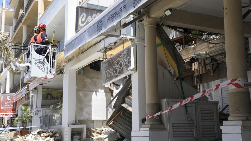 L'Ajuntament de Palma tanca el restaurant que ha obert el propietari del local enfonsat a Platja de Palma