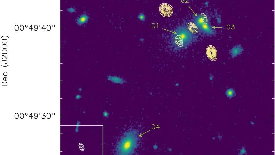 Un fenómeno cósmico único: una Cruz de Einstein revela materia oscura