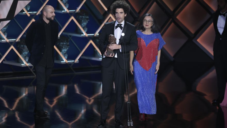 El equipo de 'Loop', ganadores del Goya a Mejor cortometraje de ficción