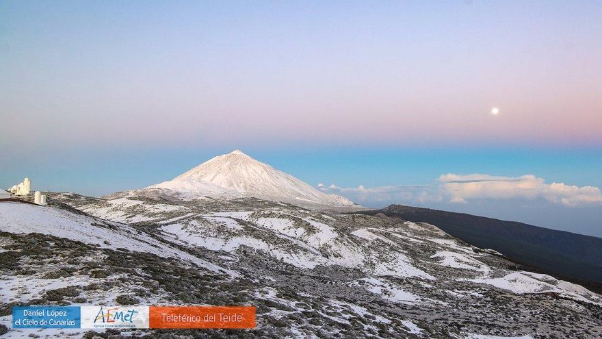 Canarias se queda helada con el paso de la Dana: nieve, chubascos y un pequeño tornado