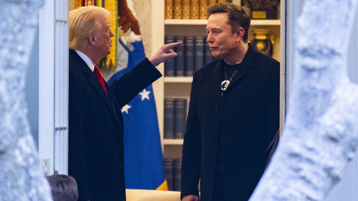 El presidente de EEUU, Donald Trump, y Elon Musk, en la Casa Blanca, el 14 de marzo de 2025.