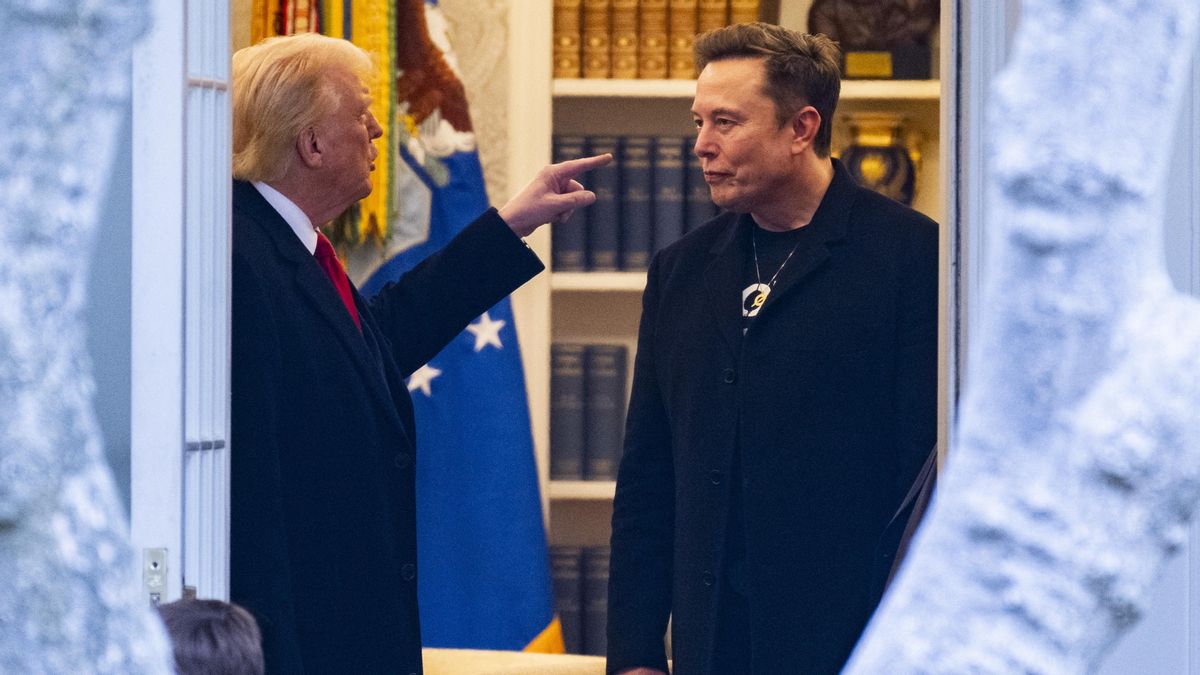 El presidente de EEUU, Donald Trump, y Elon Musk, en la Casa Blanca, el 14 de marzo de 2025.