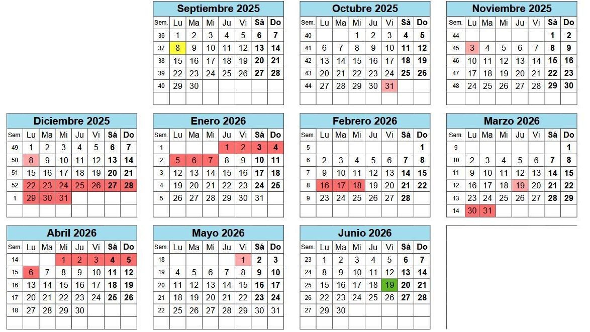 El calendario escolar de Galicia para el curso 2025-26: las clases empiezan el 8 de septiembre y acaban el 19 de junio
