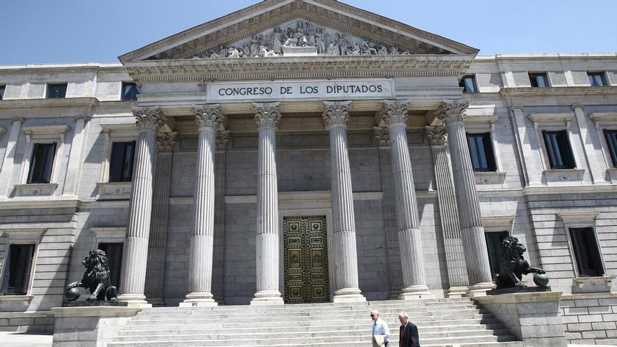 Fachada del Congreso de los Diputados.