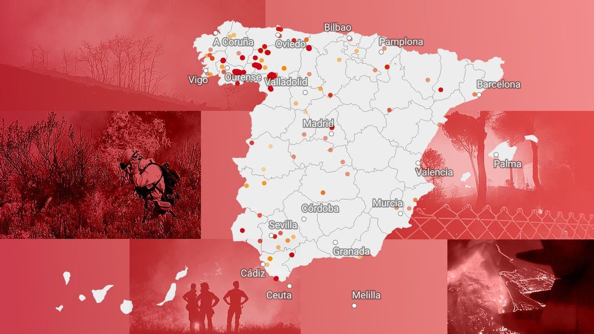 La ola de incendios, de un vistazo: la evolución del fuego, comunidad por comunidad