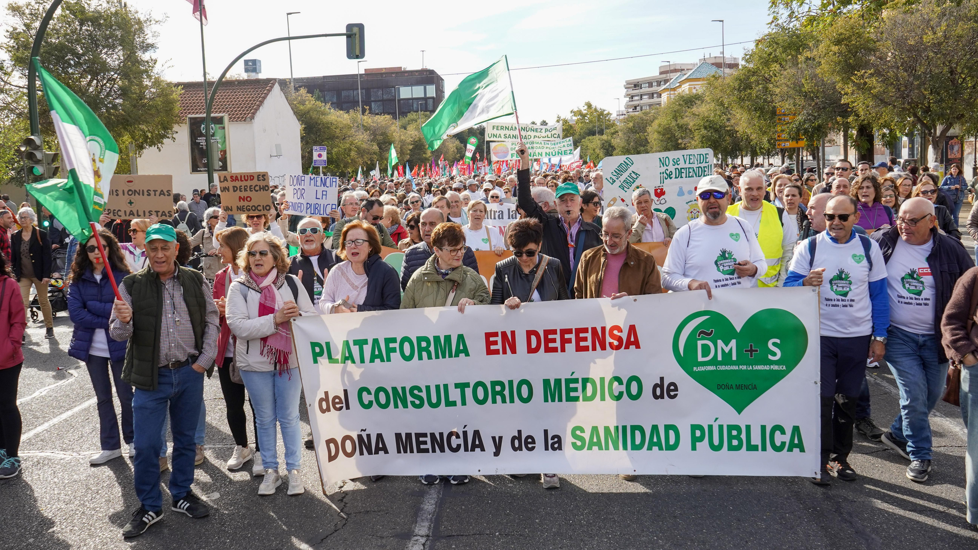 Manifestación en defensa de la sanidad pública
