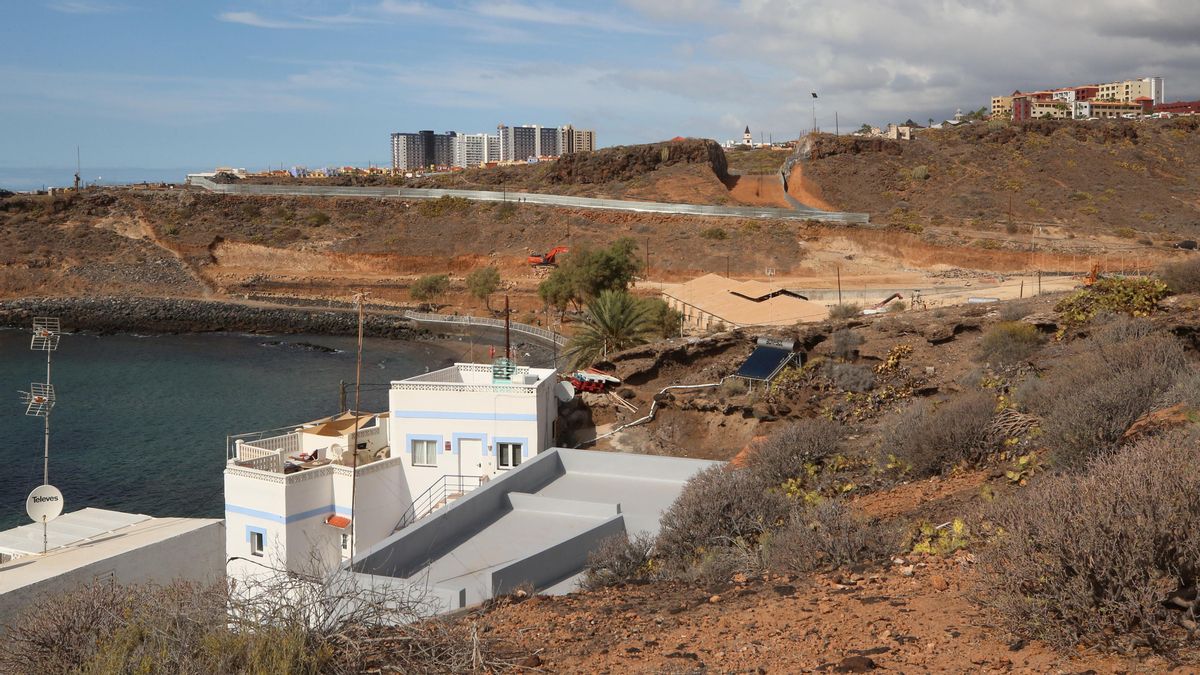Obras de Cuna del Alma en el Puertito de Adeje, en Tenerife