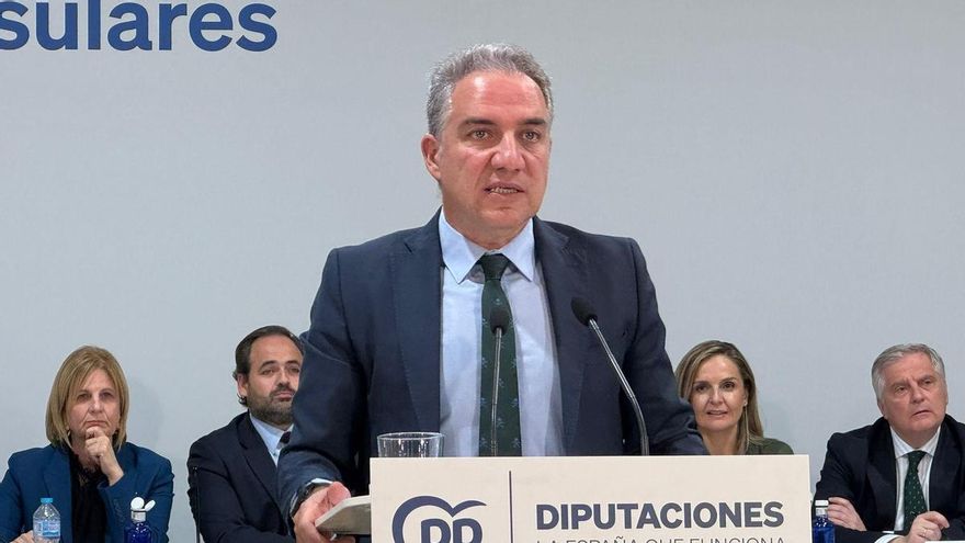 Archivo - El vicesecretario nacional del PP, Elías Bendodo.