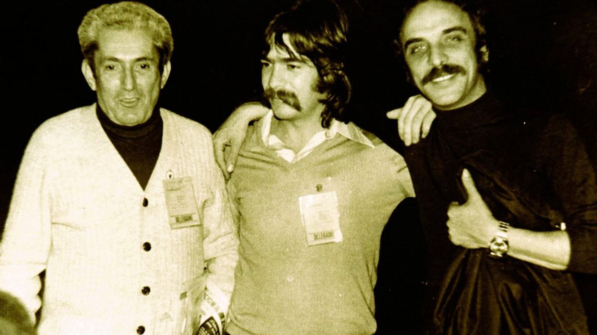 Paco Ferrero (en el centro) con Marcelino Camacho y Eduardo Saborido, en una imagen de los años setenta
