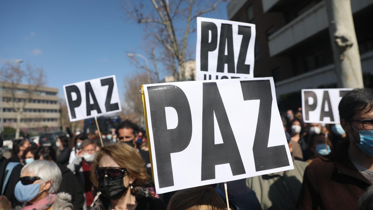 Protesta contra la invasión rusa de Ucrania