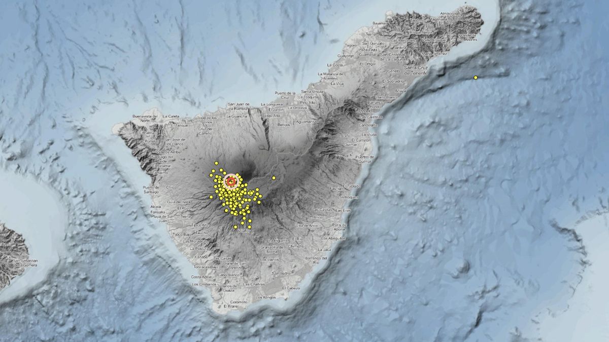 Segundo enjambre sísmico en el Teide, que suma más de 1.600 terremotos en dos días