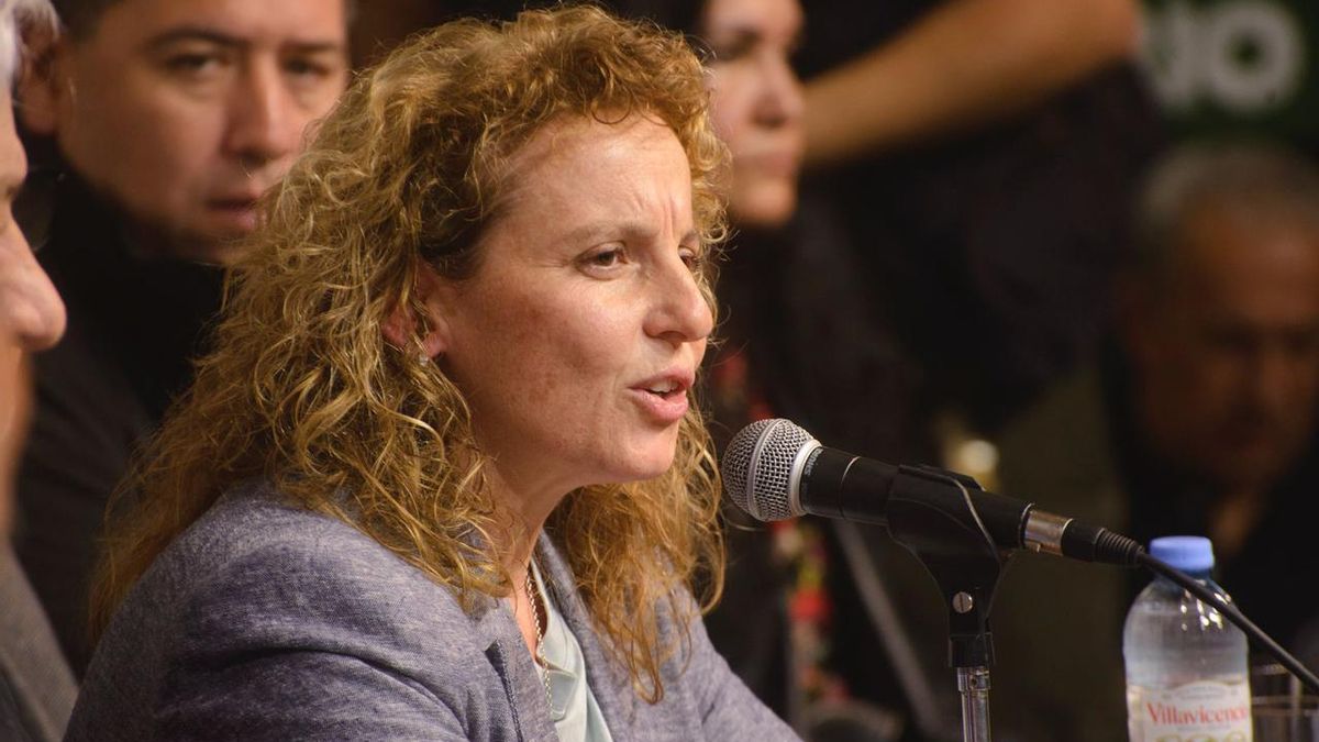 La co-secretaria de Derechos Humanos de la CGT, Maia Volcovinsky.