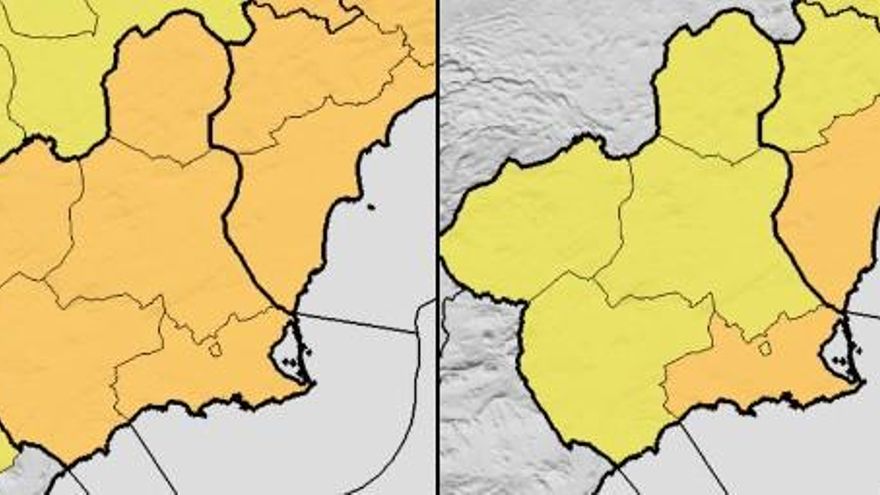Alerta naranja en Murcia