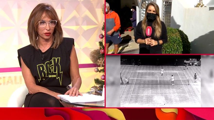 El lapsus de María Patiño con Ángel Nieto en el funeral de Manolo Santana