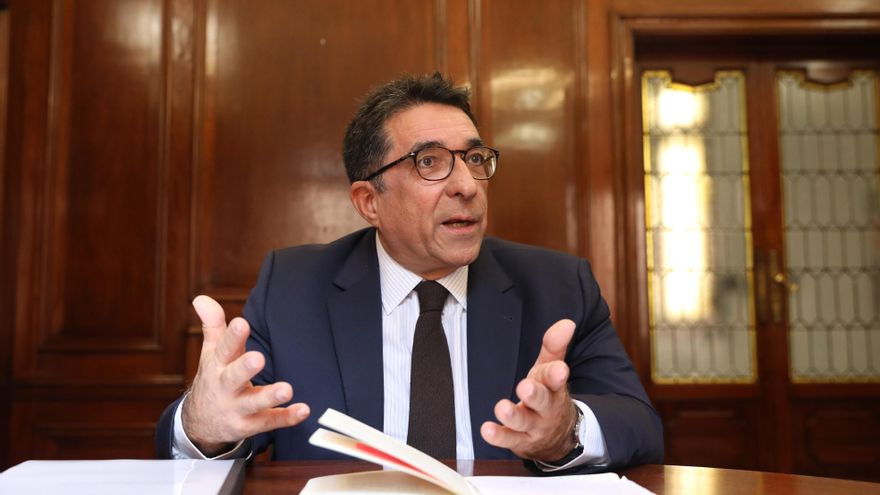 Juan José López Ortega, en un momento de la entrevista.