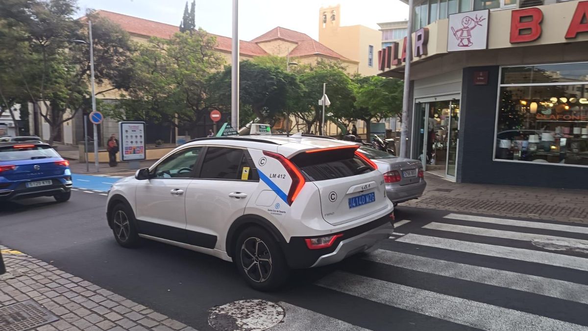 Taxis en Santa Cruz de Tenerife.