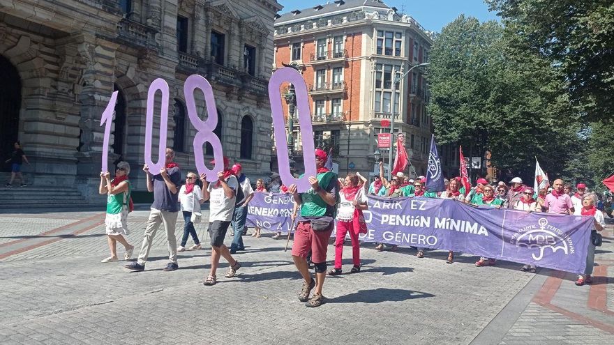 Un detalle de la manifestación.
