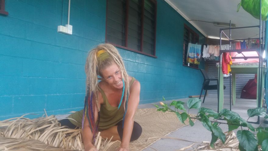 Susana Hernández en un momento de su viaje.