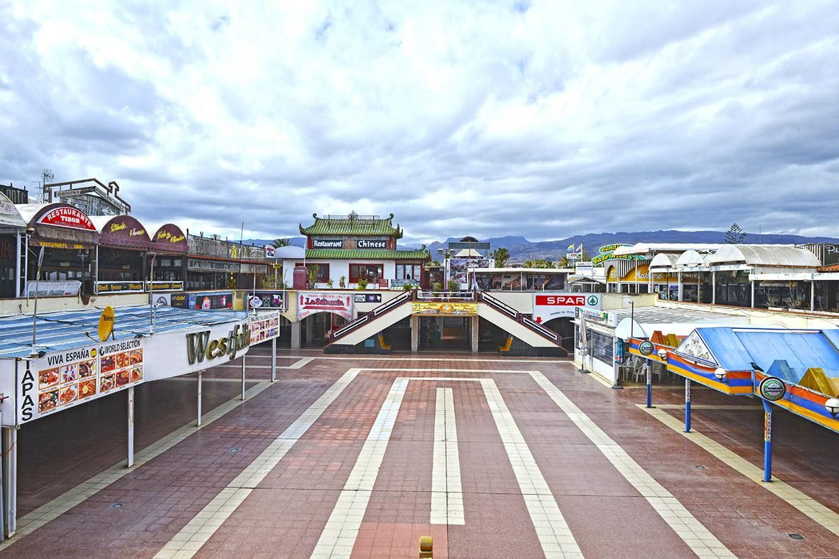 Plaza del Centro Comercial Cita, en el sur de Gran Canaria.