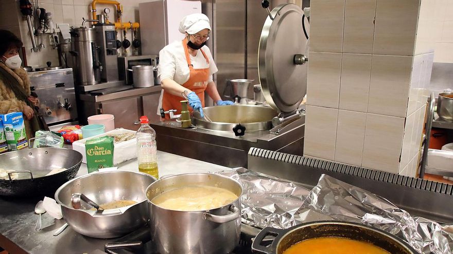 Menú de Nochebuena de la Asociación Leonesa de Caridad.
