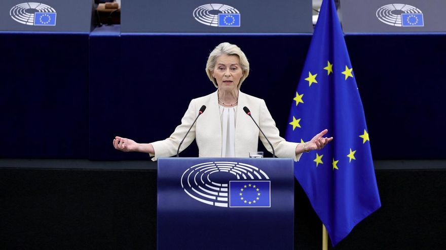 ¿Dónde está el presidente de EEUU? Von der Leyen no menciona a Trump en su discurso sobre el futuro de la UE
