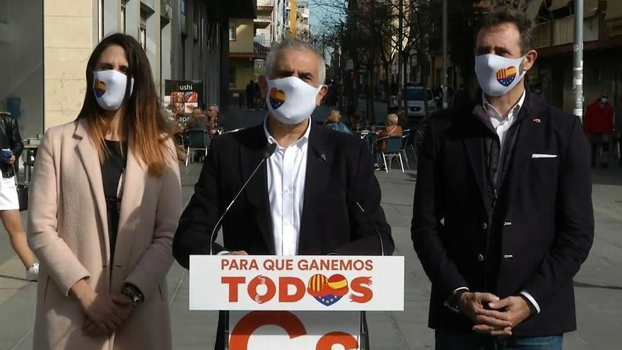El candidato de Cs a la Presidencia de la Generalitat, Carlos Carrizosa