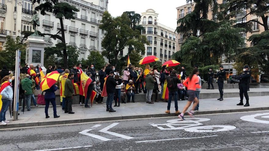 Frente al Congreso de los Diputados
