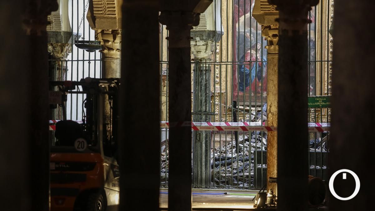 Estado de la capilla afectada de la Mezquita-Catedral