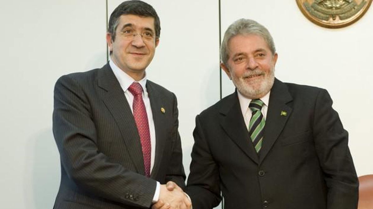 Patxi López y Lula da Silva, en Brasil